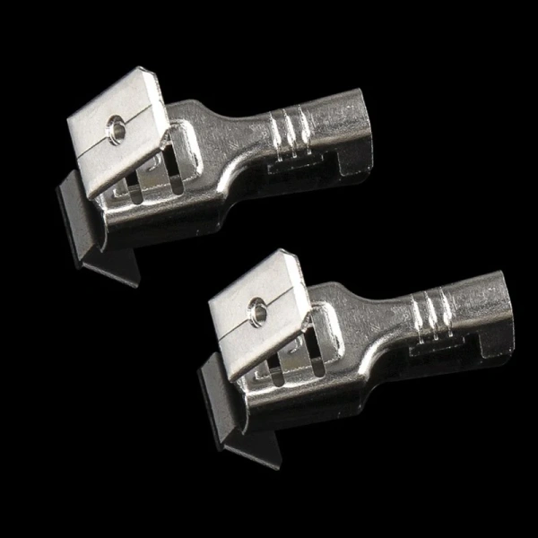 6.3mm 4.8mm Anti-back Strap Self-locking Plug Spring Cold-Pressed Terminal Block Wire Copper Joint DJ6212-4.8B DJ6212-6.3B