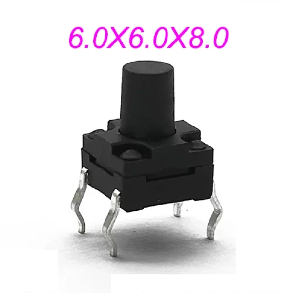 Sealed Waterproof 6x6mm H=4.3/4.5/5/5.5/6/6.5/7/8/9/10/11~15MM 4Pin DIP Key Button Momentary Tact Button Switch 4Pin DIP