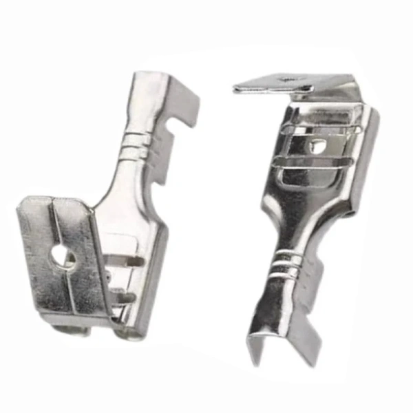 6.3mm 4.8mm Anti-back Strap Self-locking Plug Spring Cold-Pressed Terminal Block Wire Copper Joint DJ6212-4.8B DJ6212-6.3B