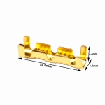 453 /453C U-shaped terminal tab cold inserts terminal wire connector terminales electricos small teeth terminal 0.3-4.0mm²