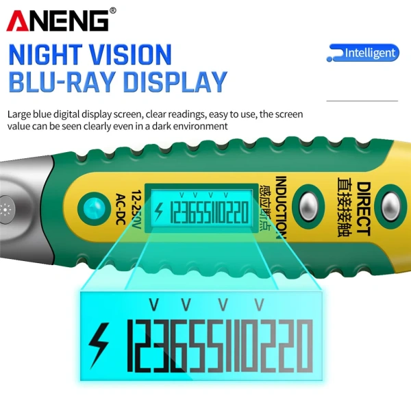 ANENG VD700 Test Screwdriver Pen Multi-functional Voltage Detector Contactless Electrician Tester Key Duspol Tester Sensor Tools