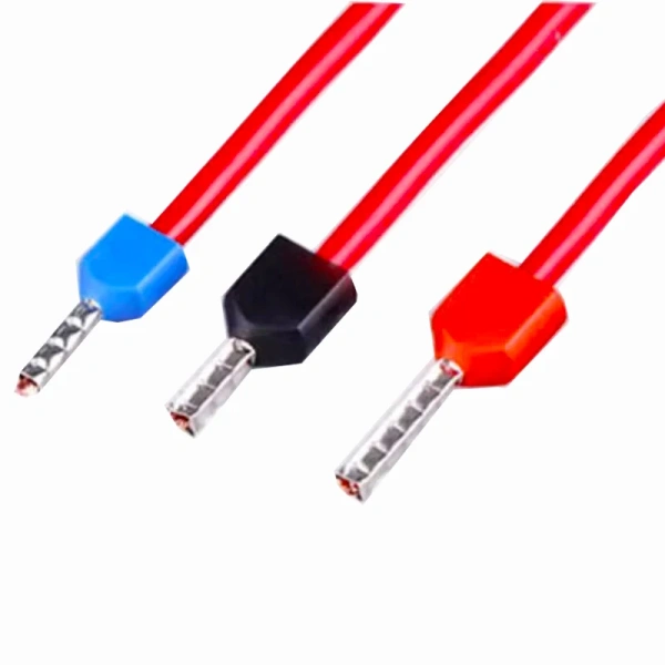 Insulated Ferrules Cord End Crimp Terminal Double Wire Connector Pin Electrical Cable Connector TE7508 TE2508
