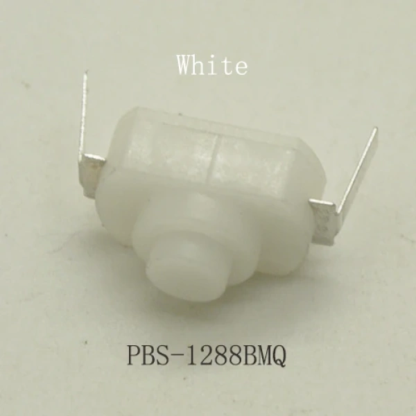Flashlight Button 5V 1A Power ON-OFF Latching Press Locking PBS Button 12mm*8mm (12mmx8mm) DC 30V 1A Plastic Button