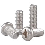 304 Stainless steel M2 M2.5 M3 M3.5 M4 M5 M6 M8 Round Pan Head Phillips Machine Screw Button Head Cap Cross Bolt