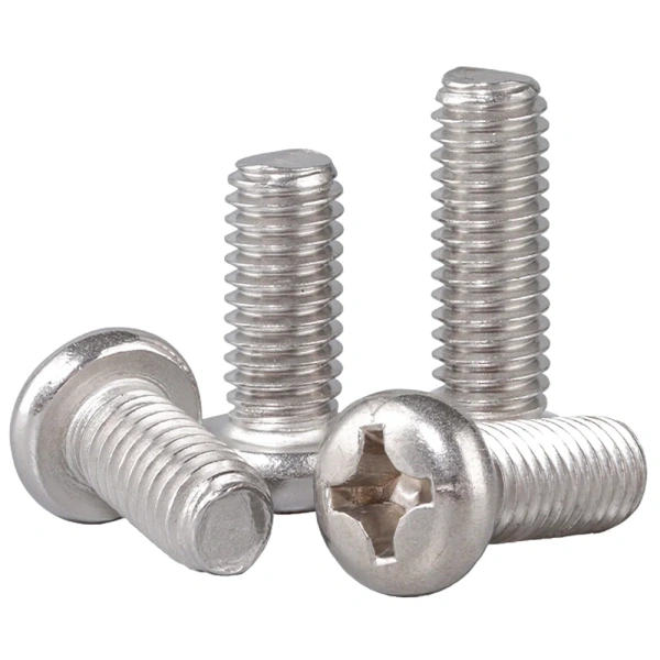 304 Stainless steel M2 M2.5 M3 M3.5 M4 M5 M6 M8 Round Pan Head Phillips Machine Screw Button Head Cap Cross Bolt