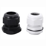 Waterproof Cable Gland 10pcs Cable entry IP68 PG7 for 3-6.5mm PG9 PG11 PG13.5 PG16 PG19/21/ White Black Nylon Plastic Connector