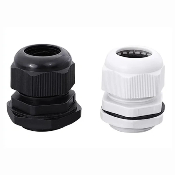 Waterproof Cable Gland 10pcs Cable entry IP68 PG7 for 3-6.5mm PG9 PG11 PG13.5 PG16 PG19/21/ White Black Nylon Plastic Connector