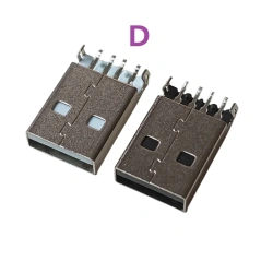 USB 2.0 Jack A Type Male Plug Connector USB jack AM 4pin Sink 2.5 SMT Sink 1.2 DIP Cable Soldering
