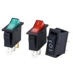 KCD3 Rocker Switch ON-OFF ON-OFF-ON 2 Position 3Pins Electrical equipment With Light Power Switch 16A 250V / 20A 125V AC