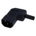 IEC 320 C13 Power Plug 10A 250V Power Cable Connector Assembly Connector, 90 Degree Angled C13 Female AC Adapter IEC 320 C13 Po