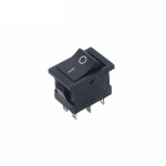 KCD1-202 KCD1-203 Rocker Switch Panel Monuting 19*13mm 10A125VAC DPDT 6P2 6P3 Push Button Switch Boat Car Snap-in on/Off
