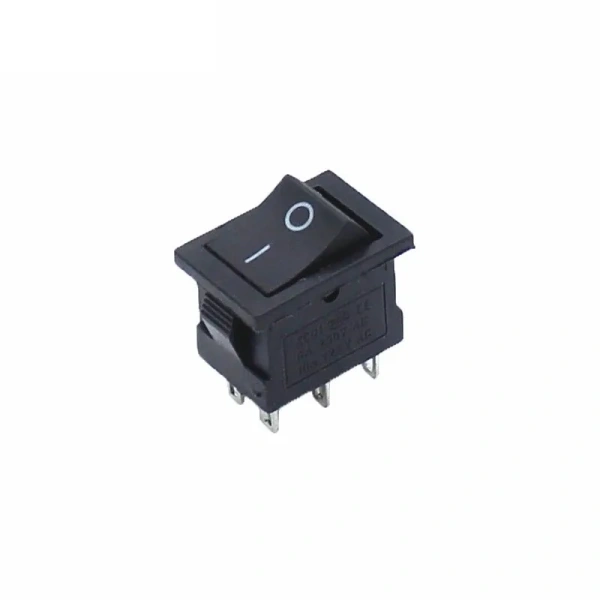 KCD1-202 KCD1-203 Rocker Switch Panel Monuting 19*13mm 10A125VAC DPDT 6P2 6P3 Push Button Switch Boat Car Snap-in on/Off
