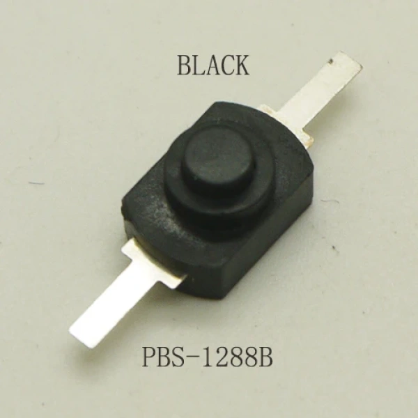 Flashlight Button 5V 1A Power ON-OFF Latching Press Locking PBS Button 12mm*8mm (12mmx8mm) DC 30V 1A Plastic Button
