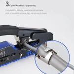 Network cable clamp pliers stripping Crimping pliers/Professional Network Cable Tester RJ45 RJ11 RJ12 CAT5 UTP LAN Cable Tester