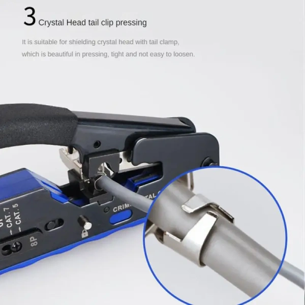 Network cable clamp pliers stripping Crimping pliers/Professional Network Cable Tester RJ45 RJ11 RJ12 CAT5 UTP LAN Cable Tester