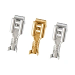 6.3mm 4.8mm Anti-back Strap Self-locking Plug Spring Cold-Pressed Terminal Block Wire Copper Joint DJ6212-4.8B DJ6212-6.3B