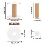 Empty Paper Thread Spools, Wire Weaving Bobbins Paper Sewing Spools Removable Empty Wire Spools