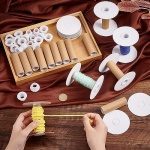 Empty Paper Thread Spools, Wire Weaving Bobbins Paper Sewing Spools Removable Empty Wire Spools
