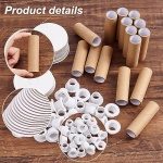 Empty Paper Thread Spools, Wire Weaving Bobbins Paper Sewing Spools Removable Empty Wire Spools
