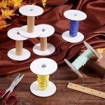 Empty Paper Thread Spools, Wire Weaving Bobbins Paper Sewing Spools Removable Empty Wire Spools
