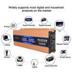 500W 1200W 2200W  Modified Sine Wave Inverter DC 12V 24V 48V 60V to 220V Car Power Voltage Converter