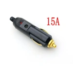 Car Power Cigarette Plug 3A/10A/15A/20A Fuse Led Charger Cable adapter