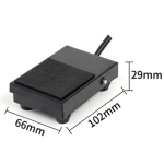 TFS-1 unit foot switch controller SPDT 1 pedal switch with automatic reset line 2M and 16cm Two wire gauges