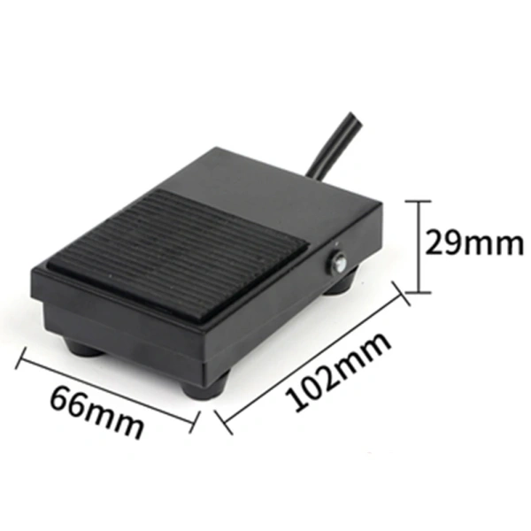 TFS-1 unit foot switch controller SPDT 1 pedal switch with automatic reset line 2M and 16cm Two wire gauges