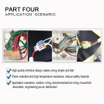1 Input 2/3/4/5 Output Splitter Quick Spring Splicing Wire Connector Electric Cable Terminal Block Push In With Operation Lever