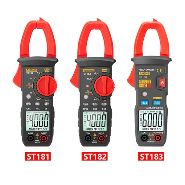 ST181 ST182 ST183 4000/6000 Counts Digital Clamp Meter AC Current Multimeter Ammeter Voltage Tester Amp Hz Capacitance Tool