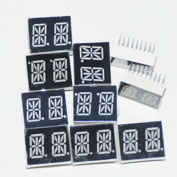 14segments 0.54 LED Display Module Tube 2Blocks 2Bits 2Characters 2Digits 0.54Inch Letters RED 14 Segment Display Cathode