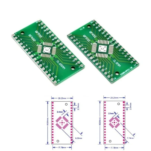 SOP Patch Adapter Board SOP8 SOP10 SOP16 SOP28 TQFP QFN IC Test Board PCB Board
