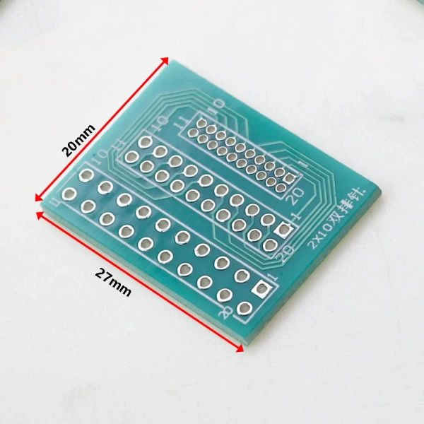 1.27mm 2.0mm 2.54mm Pitch Interchange Transfer Plate Converter 10P/20P Single Double Row Pin PCB PCI Adapter Board
