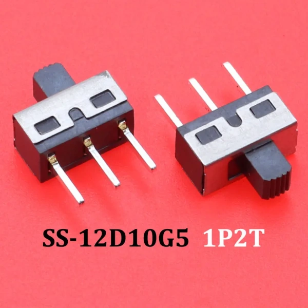 Slide Switch Micro-Power Toggle Switch Single and Double-row Direct-inserted Horizontal Sliding 2/3 Gear 1P2T 2P2T 1T3P 2P4T