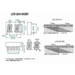 14segments 0.54 LED Display Module Tube 2Blocks 2Bits 2Characters 2Digits 0.54Inch Letters RED 14 Segment Display Cathode