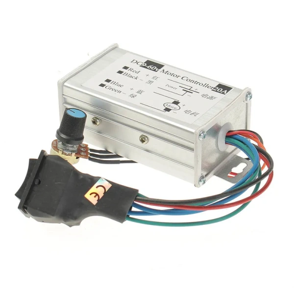 DC 9V 12V 24V 48V 60V 20A Reversible Motor Speed Controller Regulator Driver PWM