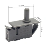 400V Refrigerator Spare Parts Door Light Control Normally Closing Push Button Switch Refrigerator Door Freezer Door Switch