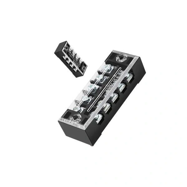 TB-1503/TB-1506 15A TB-2503/TB2506 600V 15A Dual Row Strip Screw Terminal Block wire Fixed Wiring Board connector