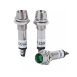 8MM Metal Indicator Light XD8-1 Small Power Work Signal Light Red, Green, Yellow, Blue, White 220V 12V 24V