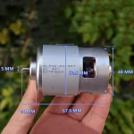 DC 12V 18V 24V 36V RS887 Motor High Speed Large Torque Double Ball Bearing 48mm Motor Chainsaw Cutting Tool Drill Screwdriver