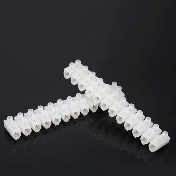 12 Position Barrier Terminal Strip Block White X3-0512 X3-1012 X3-2012 X3-3012 X3-6012 Nylon Plastic Terminal