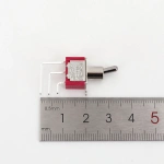 T80-T Vertical Right Angle PCB Mount Miniature Toggle Switch 5A/125VAC