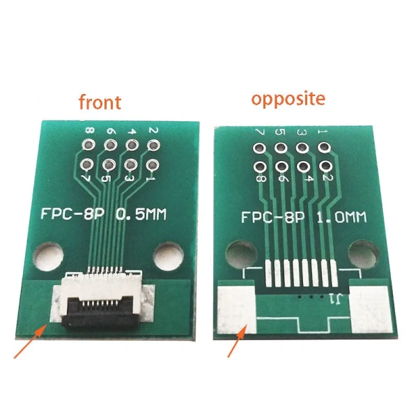 FPC/FFC Welding 0.5 Seat Connection 0.5mm Pitch Connector SMT To 2.54mm Flexible Cable Adapter Board 6 8 10 20 50 60 80 Pin