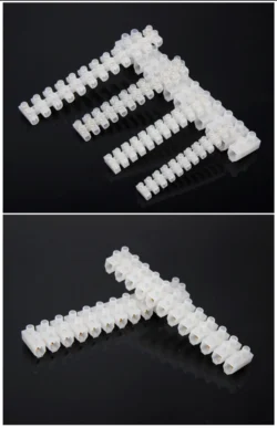 12 Position Barrier Terminal Strip Block White X3-0512 X3-1012 X3-2012 X3-3012 X3-6012 Nylon Plastic Terminal
