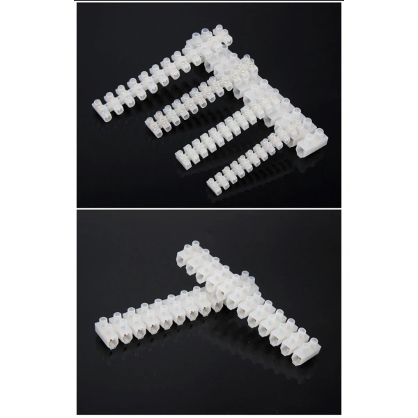 12 Position Barrier Terminal Strip Block White X3-0512 X3-1012 X3-2012 X3-3012 X3-6012 Nylon Plastic Terminal