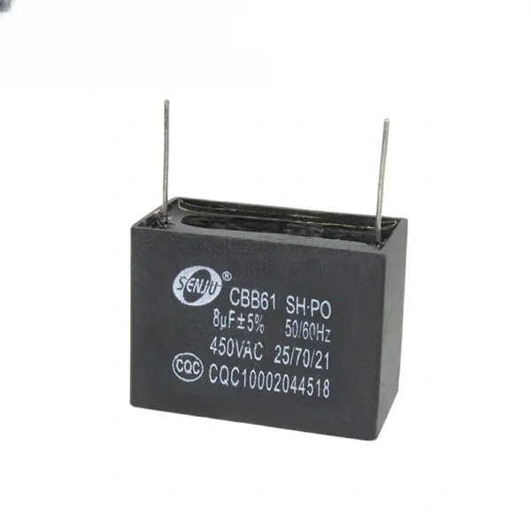 CBB61 pin 1UF/1.2/1 5/2/3/4/5/6 UF 450V air conditioning fan start capacitor pin