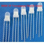F5 5mm LED Red+Green Light Emitting Diode Common Anode Cathode 3pin 3P Positive Negative Transparent / Fog Type RGB Blue