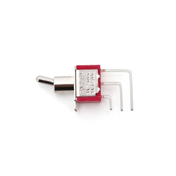 T80-T Vertical Right Angle PCB Mount Miniature Toggle Switch 5A/125VAC