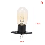 20W Microwave Oven Bulb Refrigerator Lighting Bulb Base With Holder Replacement Universal