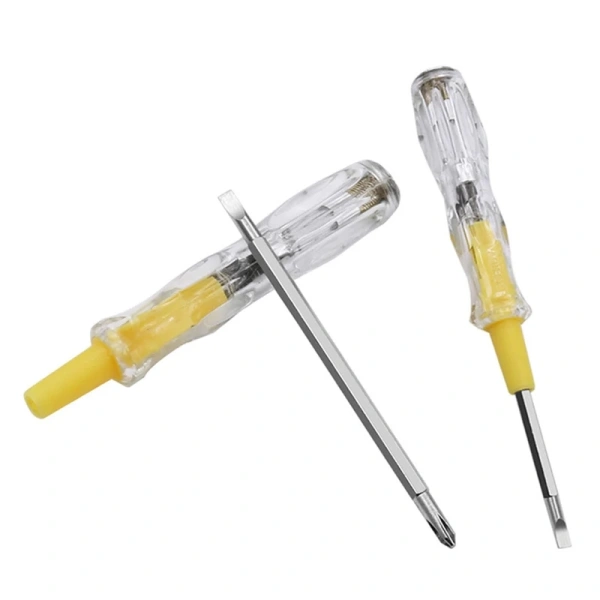 AC/DC 100-500V Voltage Detector Electric Test Tester Pen Double Head Removable Screwdriver with Indicator Light for Electrician